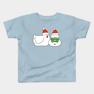 Chicken and Snowman Kids T-Shirt